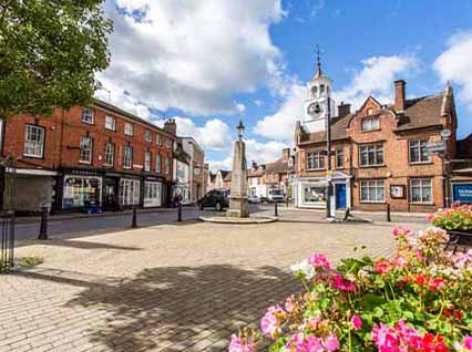 Ampthill high street square and memorial Ampthill high street square and memorial